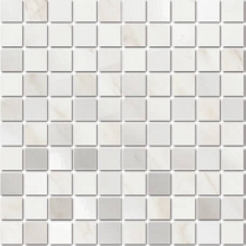 MM6359 Декор Гран Пале белый мозаичный глянцевый 400х250х8
