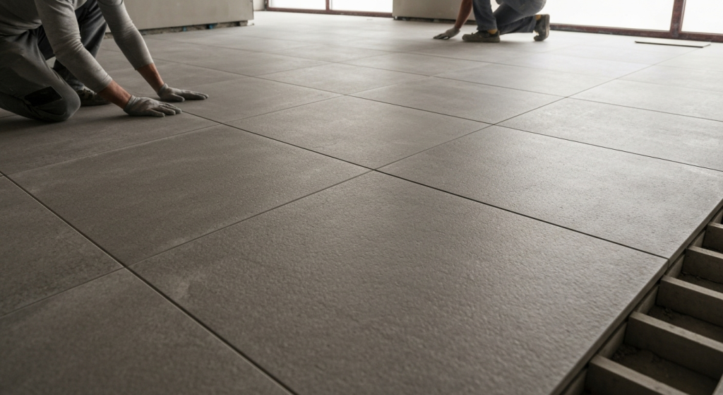 Керамогранит на полу