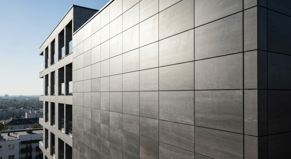 Керамогранит на фасаде 