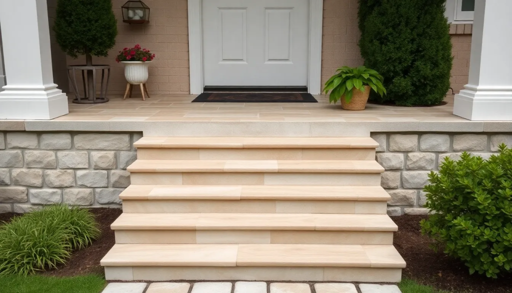 Ступени из керамической плитки