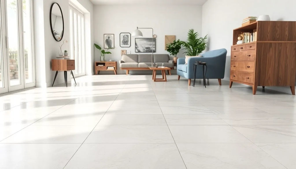 Керамогранит в комнате