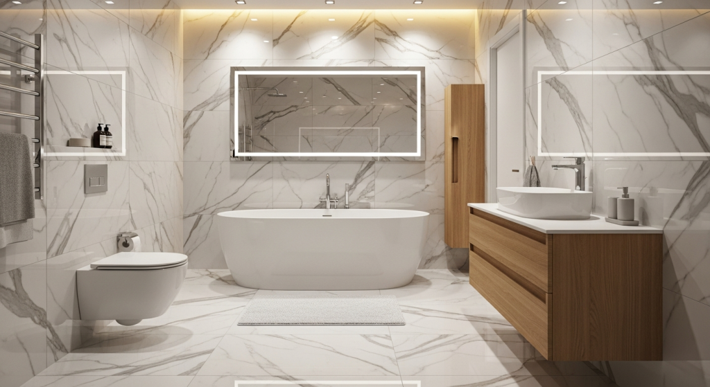 Керамогранит под мрамор