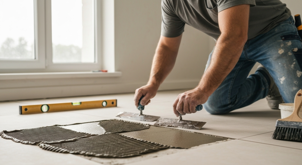 Монтаж плитки