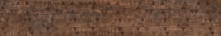 Керамогранит Wood Ego Decor Dark Brown (Вуд Эго Декор темно-коричневый) 600х600 лаппатированный