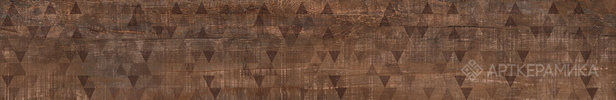 Керамогранит Wood Ego Decor Dark Brown (Вуд Эго Декор темно-коричневый) 600х600 лаппатированный