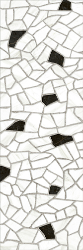 Керамическая плитка Керамин Барселона 7Д тип 1 750х250 белая глянцевая