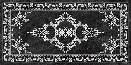 Керамогранит SG592702R Риальто серый тёмный декорированный лаппатированный