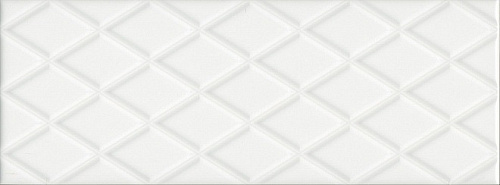 15142 Плитка настенная Спига белая структура матовая 400х150х9,3