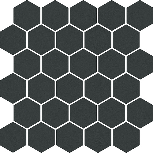 63001 Декор мозаичный Агуста черный натуральный из 30 частей (52х60) 298х297х6,9