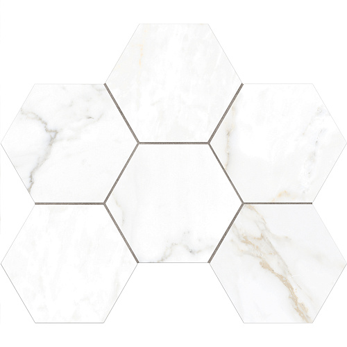 Мозаика Hexagon ID01 Ideal White 285x250 полированная