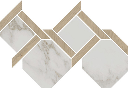 Керамогранит Kerama Marazzi Монте Тиберио Альберони бежевый серый белый 480х295 Лаппатированная