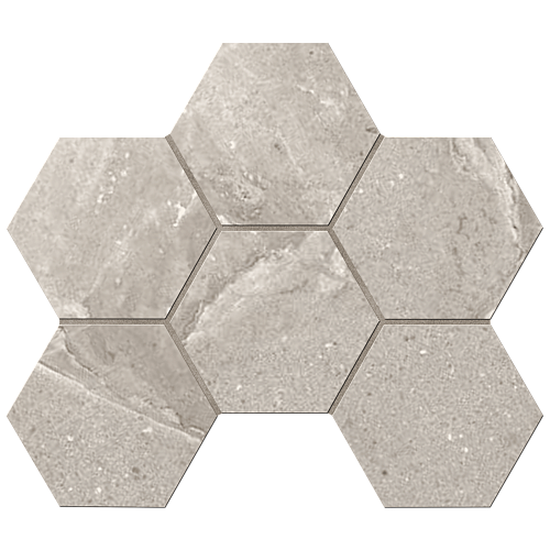 Мозаика KA03 Hexagon Kailas Light Brown 285x250 неполированная