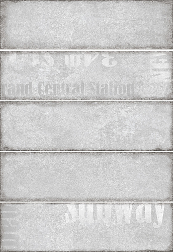 Керамическая плитка Керамин Сабвэй 1Д 400x275 серая матовая