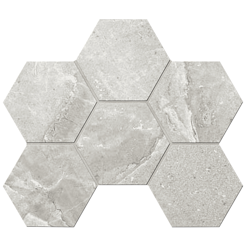 Мозаика KA01 Hexagon Kailas Grey 285x250 неполированная