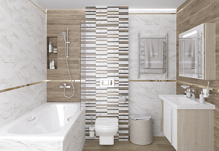 Керамическая плитка Laparet Milos white