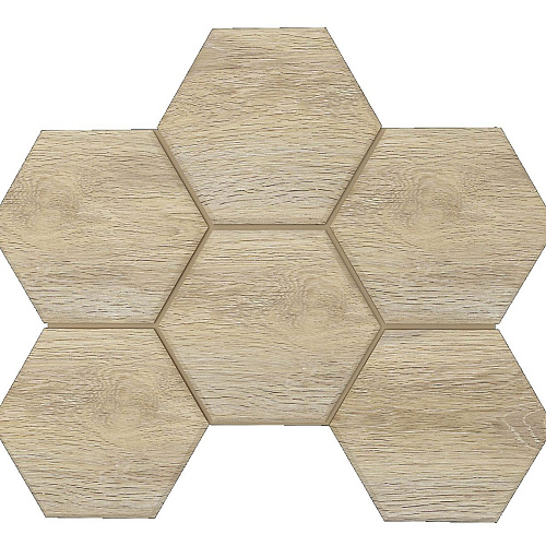 Мозаика SI01 Hexagon Selection Oak 285x250 неполированная