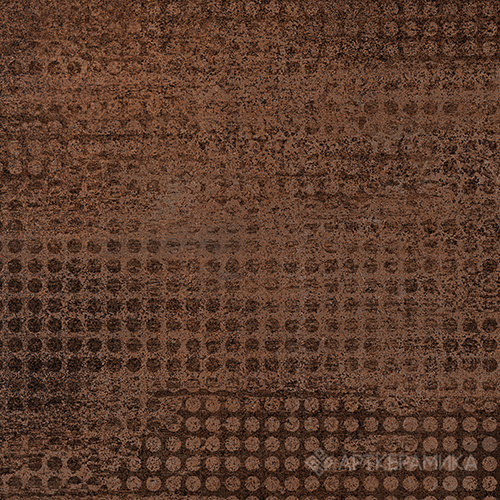 Керамогранит Stone Oxido Decor Brown (Стоун Оксидо Декор коричневый) 600х600 легкое лаппатирование