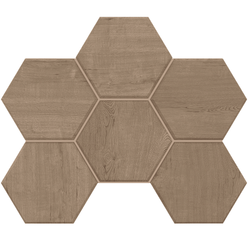Мозаика CW03 Hexagon Classic Wood Rusty Beige 285x250 неполированная