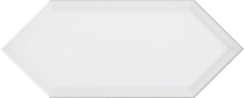 35018 Плитка настенная Алмаш грань белая глянцевая 340х140х9,2