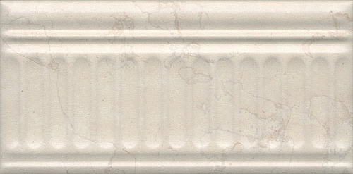 19027\3F Плитка настенная Бордюр Резиденция бежевая структура матовая 500х200х8