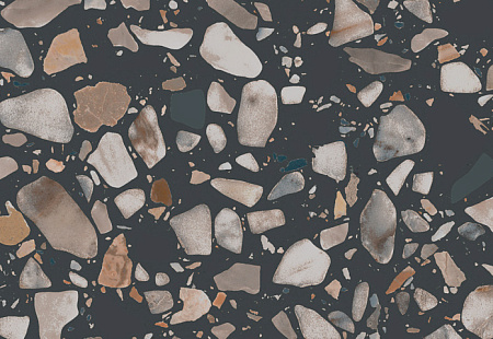 Керамогранит Kerama Marazzi Керамогранит Бричиола черный 595x107 Матовая