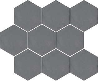 SG1002N Декор мозаичный Тюрен серый темный матовый из 9 частей 120х104 372х306х7