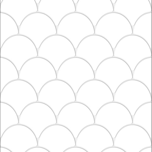 Керамическая плитка Керамин Мальта 7 400х275 белая глянцевая
