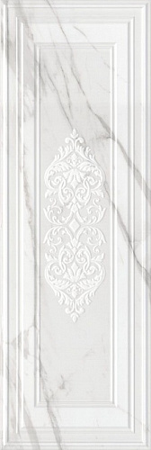 14041R\3F Декор Прадо белая панель глянцевая 1200х400х10
