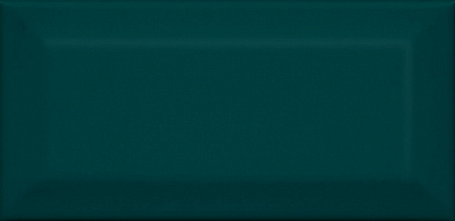 16059 Плитка настенная Клемансо зелёная тёмная грань глянцевая 150х74х9,2