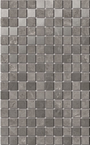 MM6361 Декор Гран Пале серый мозаичный глянцевый 400х250х8