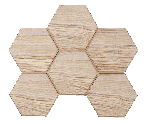 Мозаика SI03 Hexagon Selection Pine 285x250 неполированная