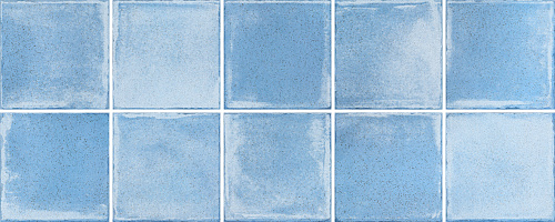 Керамическая плитка Керамин Марсала 2 500х200 голубая глянцевая
