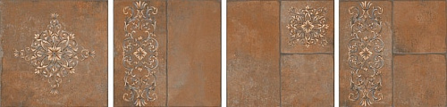 Керамогранит SG926400N Каменный остров коричневый декорированный 30х30