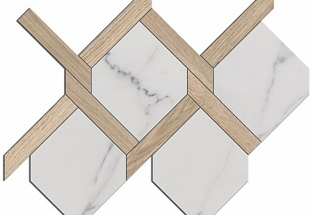 Керамогранит Kerama Marazzi Монте Тиберио белый 495х402х9 лаппатированная