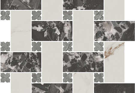 Керамогранит Kerama Marazzi Риальто серый черный 435х435 Натуральная