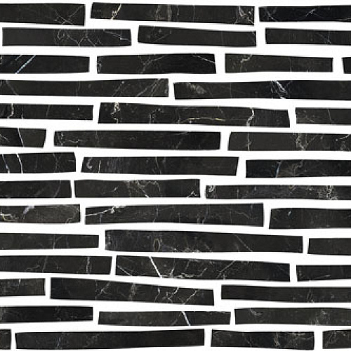 Керамическая плитка Керамин Монако 5Д черный 750x250