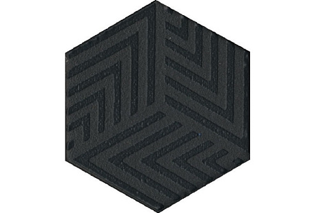 Керамогранит Kerama Marazzi Агуста черный 60х52х6,9 матовая мозаичная