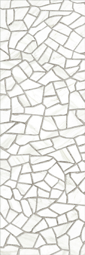 Керамическая плитка Керамин Барселона 7Д 750х250 белая глянцевая