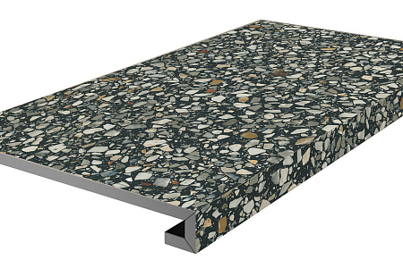 Керамогранит Kerama Marazzi Керамогранит Бричиола черный 595x330 Матовая