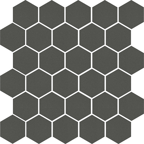 63004 Декор мозаичный Агуста серый темный натуральный из 30 частей (52х60) 298х297х6,9