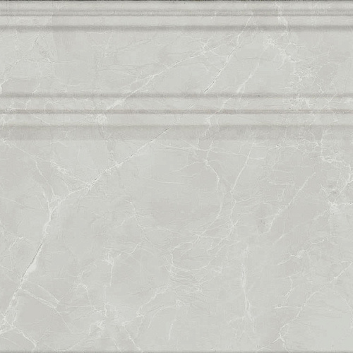 Плинтус Монте Тиберио серый глянцевый обрезной 40х20