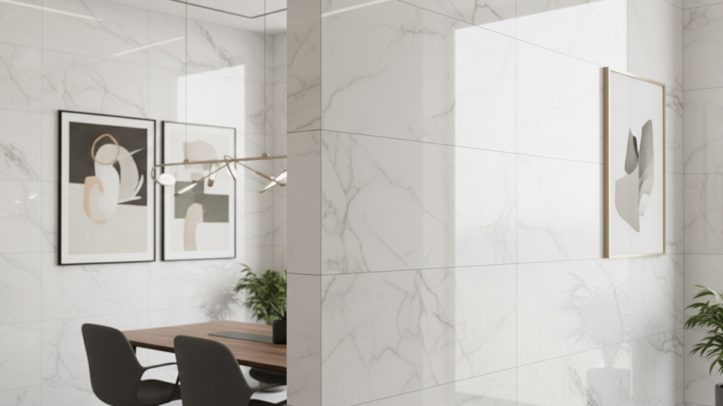 Керамогранит на стенах