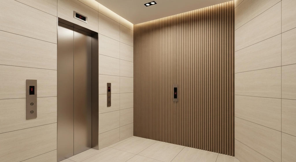 Зона лифта в доме